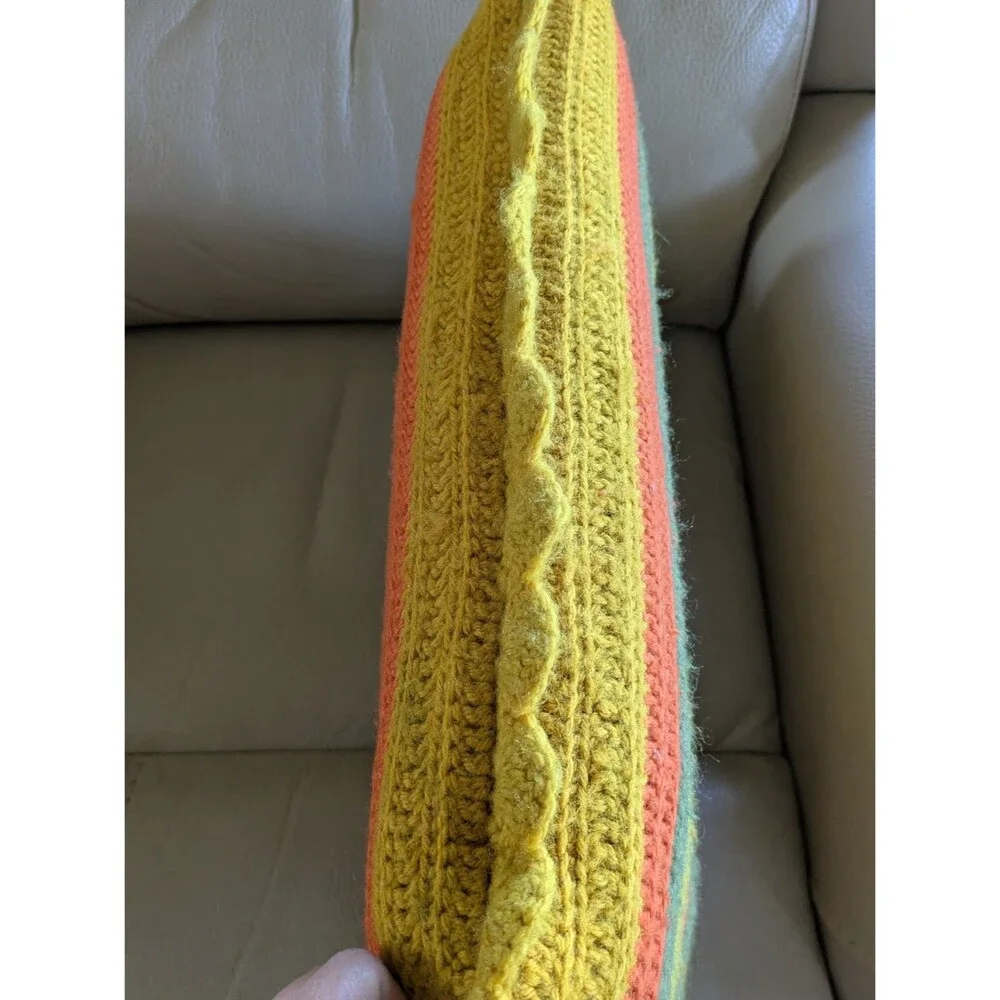 Handmade crocheted throw